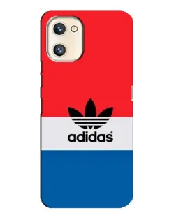 Чехол для UMIDIGI A13s с картинкой «Ретро блоки Adidas»