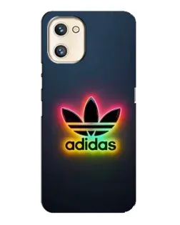Чехол для UMIDIGI A13s с картинкой «Неоновый Adidas»