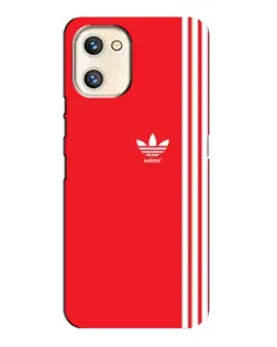 Чехол для UMIDIGI A13s с картинкой «Красный минимализм Adidas»