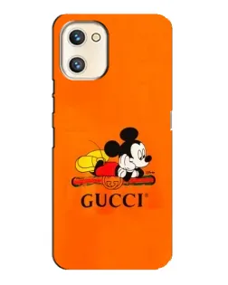 Чехол для UMIDIGI A13s с картинкой «Микки Маус Gucci — оранж»