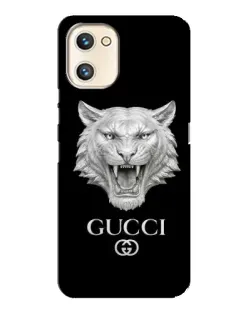 Чехол для UMIDIGI A13s с картинкой «Gucci — серебряный лев»