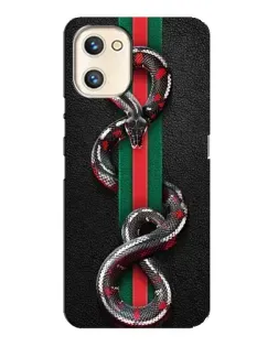 Чехол для UMIDIGI A13s с картинкой «Gucci — змея на полосе»