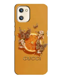 Чехол для UMIDIGI A13s с картинкой «Gucci — золотые бабочки»