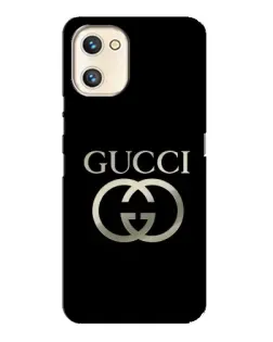 Чехол для UMIDIGI A13s с картинкой «Gucci — золото на черном»
