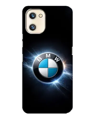 Чехол для UMIDIGI A13s с картинкой «BMW — неоновое сияние»