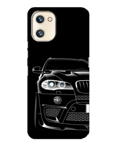 Чехол для UMIDIGI A13s с картинкой «Темный силуэт BMW»