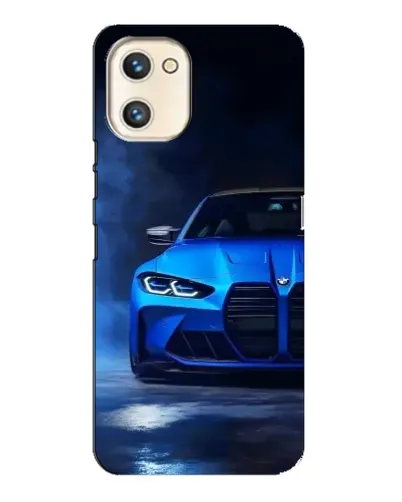 Чехол для UMIDIGI A13s с картинкой «Голубая BMW M4»