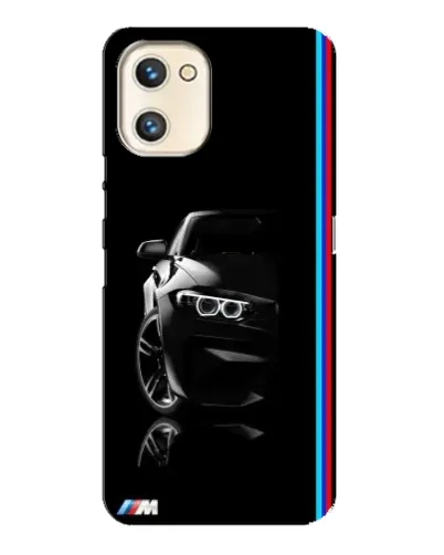 Чехол для UMIDIGI A13s с картинкой «Силуэт BMW в темноте»