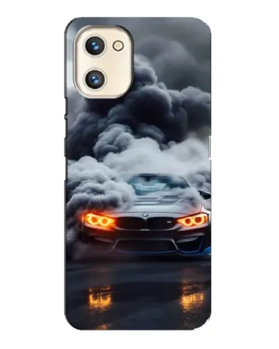 Чехол для UMIDIGI A13s с картинкой «BMW в дыму»