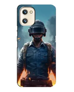 Чехол для UMIDIGI A13s с картинкой «PUBG — реалистичный герой»