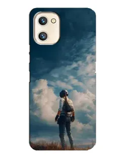 Чехол для UMIDIGI A13s с картинкой «Герой PUBG на скале»