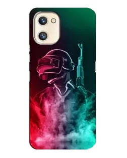 Чехол для UMIDIGI A13s с картинкой «PUBG — огненный воин»
