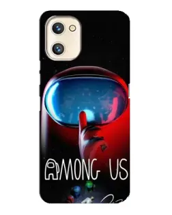 Чохол для UMIDIGI A13s з картинкою «Червоний імпостер — макро»