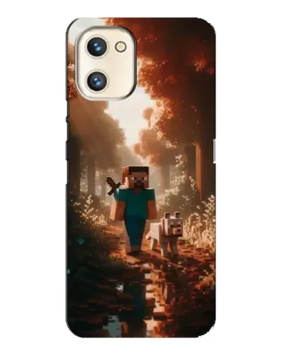 Чехол для UMIDIGI A13s с картинкой «Стив в лесу» Чехол для UMIDIGI A13s с картинкой «Стив в лесу»