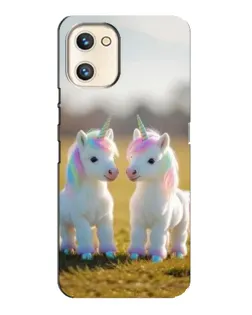 Чехол для UMIDIGI A13s с картинкой «Пара единорогов»