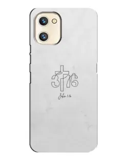 Чехол для UMIDIGI A13s с картинкой «Иоанна 3:16 Крест»