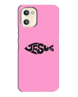 Чехол для UMIDIGI A13s с картинкой «Розовый символ  Jesus»