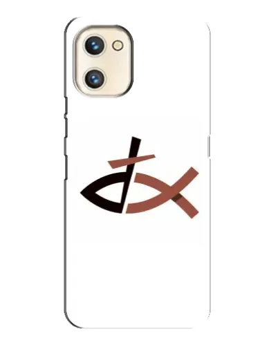 Чехол для UMIDIGI A13s с картинкой «Рыба и крест» Чехол для UMIDIGI A13s с картинкой «Рыба и крест»