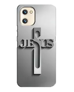 Чохол для UMIDIGI A13s з картинкою «Металевий хрест Jesus»