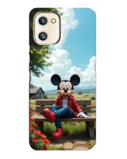 Чехол для UMIDIGI A13s с картинкой «Микки на скамейке»