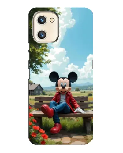 Чехол для UMIDIGI A13s с картинкой «Микки на скамейке»