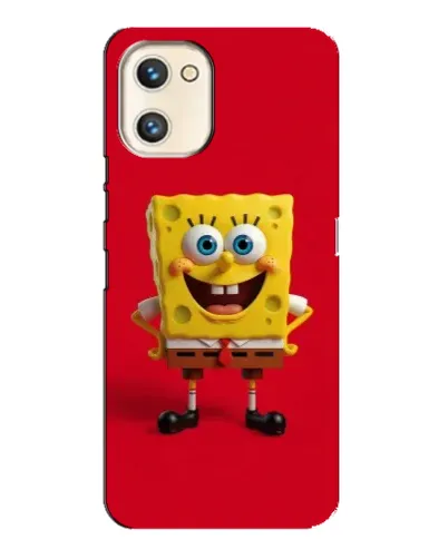 Чехол для UMIDIGI A13s с картинкой «Спанч Боб на красном»