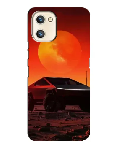 Чехол для UMIDIGI A13s с картинкой «Cybertruck на Марсе»