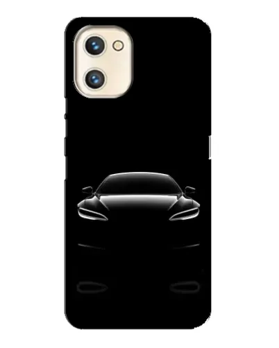 Чехол для UMIDIGI A13s с картинкой «Силуэт Tesla Night»