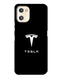 Чехол для UMIDIGI A13s с картинкой «Tesla White Logo»
