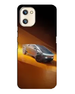 Чехол для UMIDIGI A13s с картинкой «Cybertruck в пустыне»