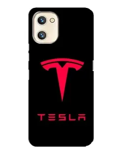 Чехол для UMIDIGI A13s с картинкой «Tesla Red Logo»