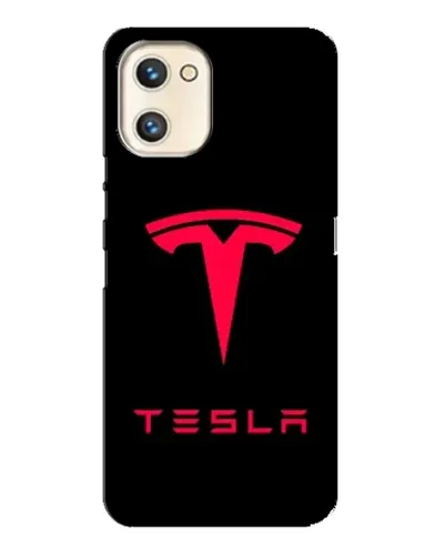 Чехол для UMIDIGI A13s с картинкой «Tesla Red Logo»
