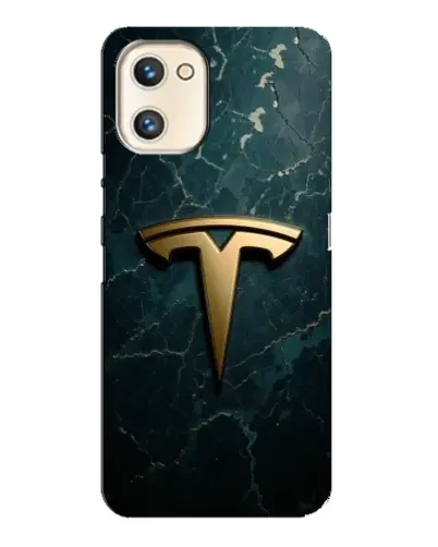 Чехол для UMIDIGI A13s с картинкой «Мраморная Tesla Gold»