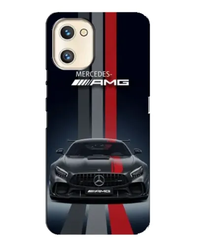 Чехол для UMIDIGI A13s с картинкой «Mercedes — белый карбон»