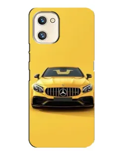 Чехол для UMIDIGI A13s с картинкой «Желтый Mercedes GT»