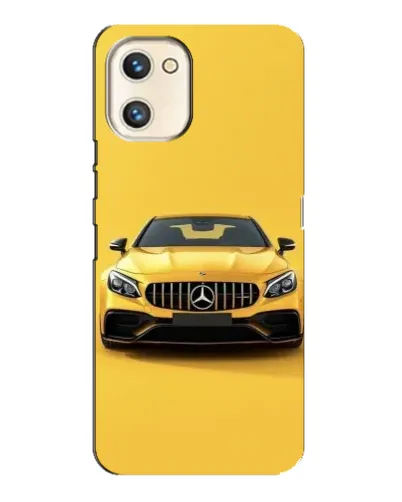 Чехол для UMIDIGI A13s с картинкой «Желтый Mercedes GT»