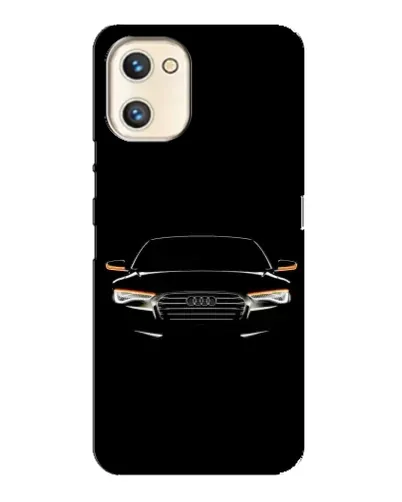 Чехол для UMIDIGI A13s с картинкой «Audi — ночной контур»