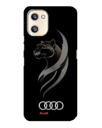 Чехол для UMIDIGI A13s с картинкой «Графика — пантера и Audi»
