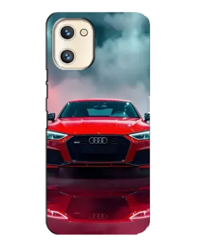 Чехол для UMIDIGI A13s с картинкой «Audi RS — красный стиль»