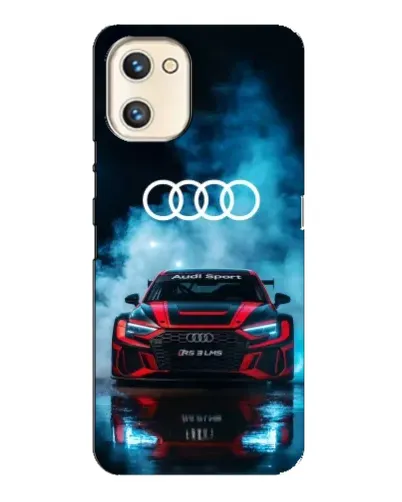Чехол для UMIDIGI A13s с картинкой «Audi Sport — неон»