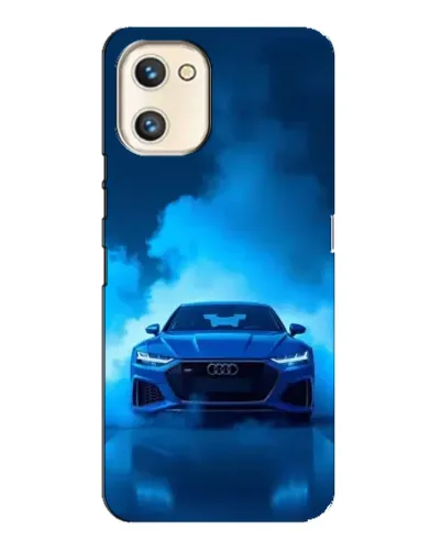 Чехол для UMIDIGI A13s с картинкой «Audi — голубая энергия»