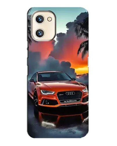 Чехол для UMIDIGI A13s с картинкой «Audi — закат»