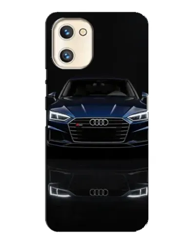 Чехол для UMIDIGI A13s с картинкой «Audi — ночное отражение»