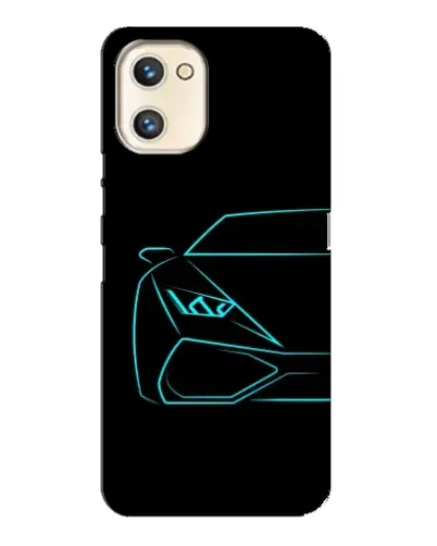Чехол для UMIDIGI A13s с картинкой «Голубой силуэт Lamborghini» Чехол для UMIDIGI A13s с картинкой «Голубой силуэт Lamborghini»