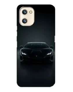 Чехол для UMIDIGI A13s с картинкой «Черный Lamborghini Aventador»