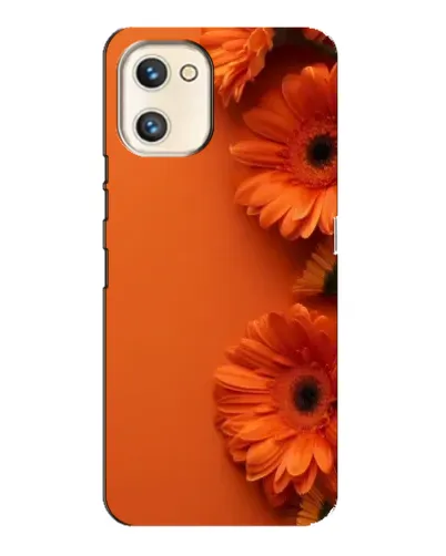 Чехол для UMIDIGI A13s с картинкой «Оранжевые герберы»