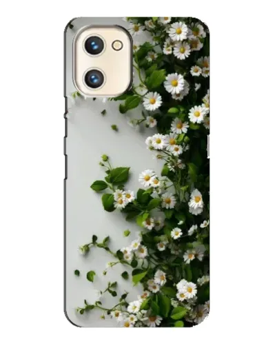 Чехол для UMIDIGI A13s с картинкой «Ветка мелких белых цветов»