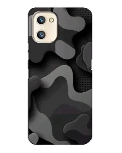 Чехол для UMIDIGI A13s с картинкой «Темный абстрактный камуфляж»