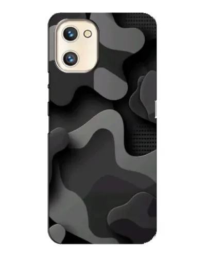 Чехол для UMIDIGI A13s с картинкой «Темный абстрактный камуфляж»
