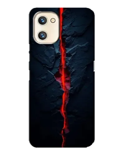 Чехол для UMIDIGI A13s с картинкой «Kрасная лавовая трещина»